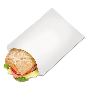 Bagcraft Grease-resistant Single-serve Bags, 6.5" X 8", White, 2,000-carton freeshipping - TVN Wholesale